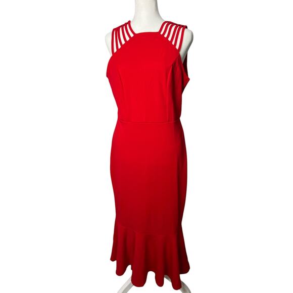 Prettygarden Dresses & Skirts - Prettygarden Mermaid Red‎ Midi Dress Medium New